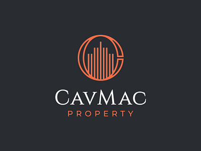 CavMac Property brand brand agency creativeagency design geometic lettermark logo logo design logo designer logodesign logodesigner logofield monogram property realestate stationery vector