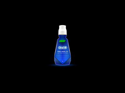 Oral-B® Pro-Health™ bottle illustration product design