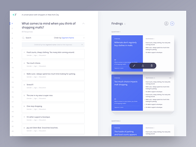 Remesh – Findings ai cards design desktop insights platform research saas slides software ui ux web