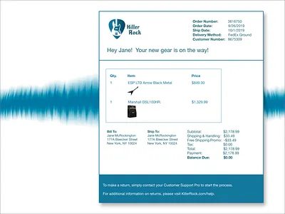 Email Receipt branding dailyui design email receipt ui ux