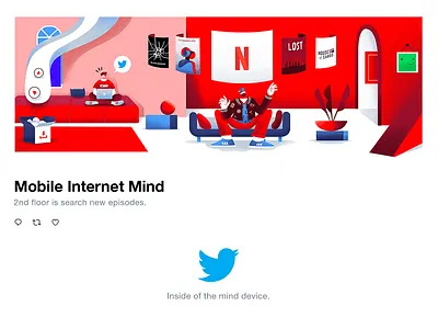 Twitter | Mobile Internet Mind 2 app branding character characterdesign characters design illustration illustrator interface mobile ui web