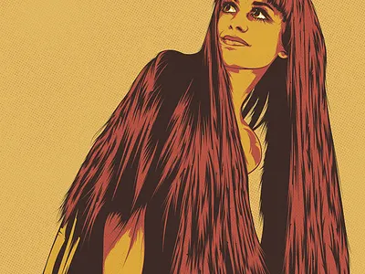 RETRO 02 artwork culture digital art editorial editorial illustration fashion fashion illustration illustration illustrator magazine model pop portrait retro vector vintage