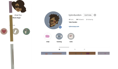 tyler durden page adobe illustrator adobeillustator ai design fight club flat graphicdesign illustration illustrator minimal tyler durden vector web