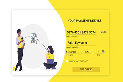 Day 2: Credit Card Design dailyui design illustration