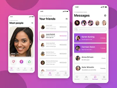 Facebook Dating App app design application design dating dating app design facebook facebook dating ios ios 13 iphone xs messages messenger app