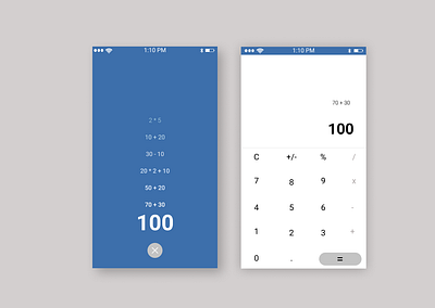 Day 4 : Calculator App dailyui design