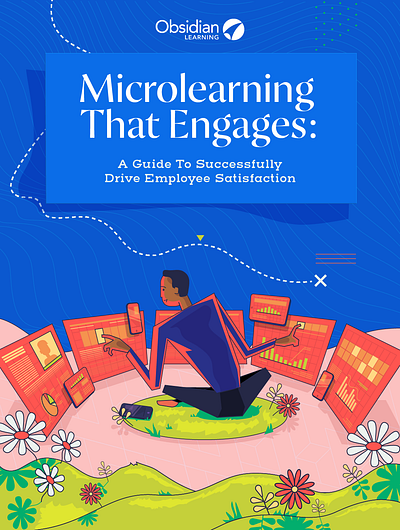 Microlearning eBook Cover flower screen