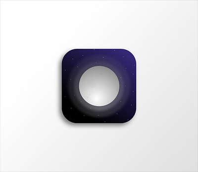 Daily UI | 005 | App Icon 005 app dailyui dailyuichallenge design icon moon space stars ui ux visual design