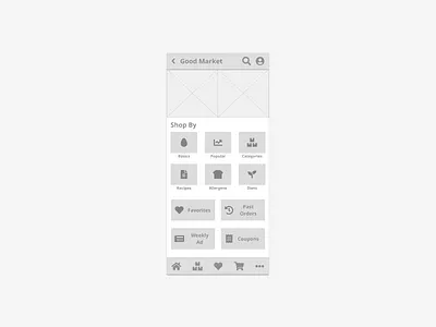 Good Market - Homepage v1 [Mobile] designlab figma grocery app homepage learning wireframe