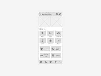 Good Market - Homepage v1 [Mobile] designlab figma grocery app homepage learning wireframe