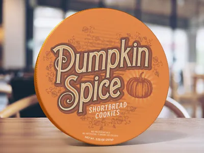 Pumpkin Spice fall food illustration packaging packaging design packaging mockup pumpkin pumpkin spice typography