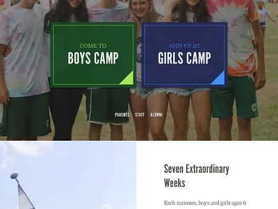 Raquette Lake Homepage (1024) branding ui ux web design