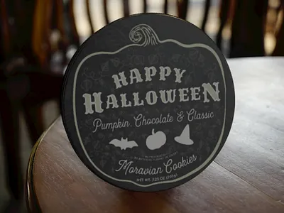 Halloween Cookies fall food halloween illustration moravian cookies pack packaging packaging design specialty
