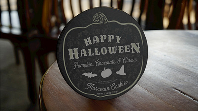 Halloween Cookies fall food halloween illustration moravian cookies pack packaging packaging design specialty