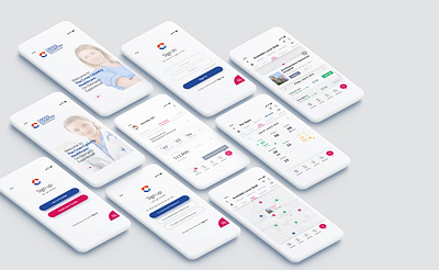 CCH iOS App Mockup figma healthcare identity mobile app design typography ui ux