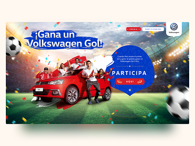 Landing Mundial Volkswagel Golf design landing site ui user friendly ux webdesign website