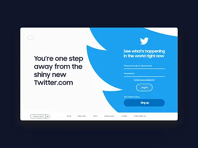 Twitter Web Page Concept app app design daily challange design landing page ui app ui dashboard ui designer uidesign website