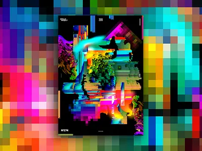 Pixel Process Poster #274 abstract speed art