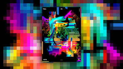 Pixel Process Poster #274 abstract speed art