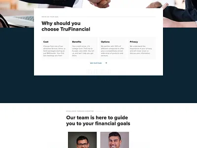 TruFinancial banking broken grid business website financial financial advisor financial services modern web design