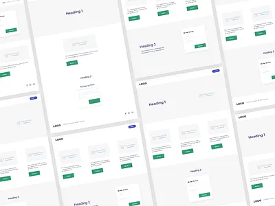 Landing Page Layouts design layouts ui web wireframes