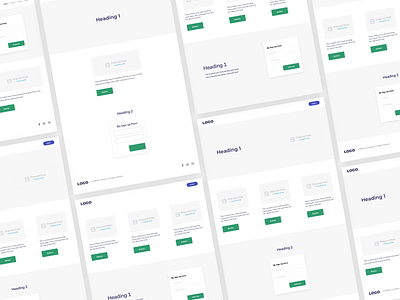 Landing Page Layouts design layouts ui web wireframes