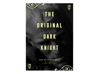 “The Original Dark Knight” cinema design film film poster graphic design movie movie poster poster typography
