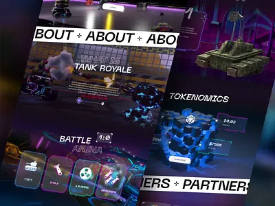 NFT Landing Page nft p2e play 2 earn play to earn