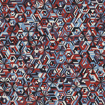 'NovemberFrost' Pattern digital art estampa generative geometric geometry hexagon illustration pattern pattern design repeating vector
