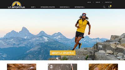 La Sportiva - Redesign athletic store climbing data data architecture design homepage information information architecture julia myers juliamyers la sportiva outdoor store outdoors redesign sketch sportiva user research webdesign website