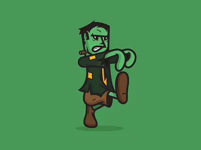 Frankenstein character costume cute frankenstein halloween illustration monster monsters movie october scary sticker vector