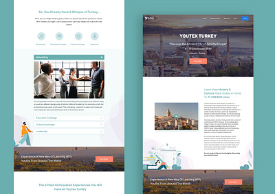 Landing Page adobexd branding design product design ui vector web website