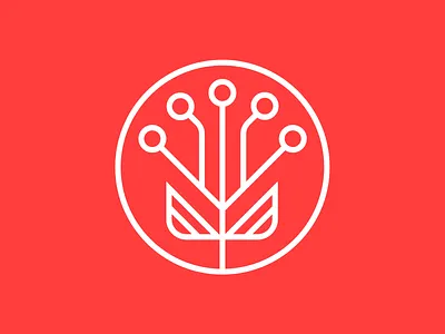 Seed of AI Outline artificial intelligence branding icon identity illustration logo outline seed tech