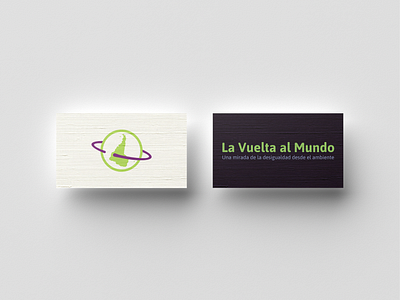 Environmental NGO branding design flat icon logo personal card vector