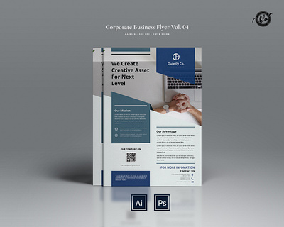 Creative Flyer Vol. 4 a4 size adobe illustrator adobe photoshop branding business flyer company flyer corporate flyer editorial flyer design flyer template layout design minimalist modern print design printable flyer professional small business startup template design templates