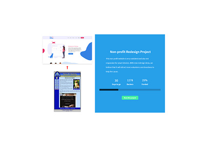 Daily UI #032 Crowdfunding Campain crowdfunding crowdfunding campaign daily ui 032 dailyui design fund funding nonprofit project redesign ui ux web