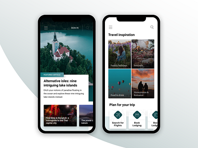 Travel App blog mobile travel travel app traveling ui
