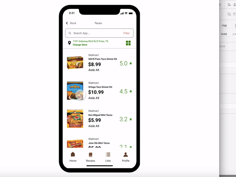 Add item to Grocery List grocery app shopping app ui ui design uidesign uiux uiuxdesign user inteface userexperiance userinterfacedesign ux design uxdesign