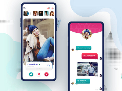Dating app UI/UX adobe xd app application ui design interactive prototype invision studio mobile app prototype ui ux