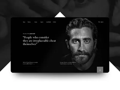 Concept landing design ui ux web website