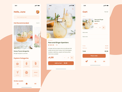 Coffee shop coffee shop mobile mobile app design ui design