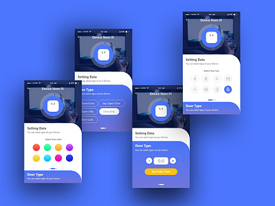 app ui app blue branding design flat icon illustration remote control ui ux