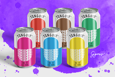 Tonguin' Beer australia beer beer branding beer can beer label branding craft beer design digital art illustration logo