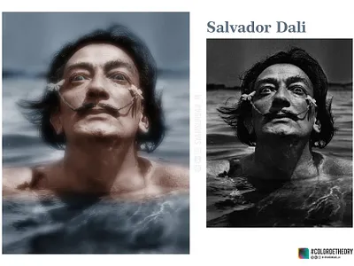 Salvador Dali adobe color colordetheory colouring dali dribbble dribbble best shot dribbbleindia dribbbleshot oldschool photoshop salvadordali
