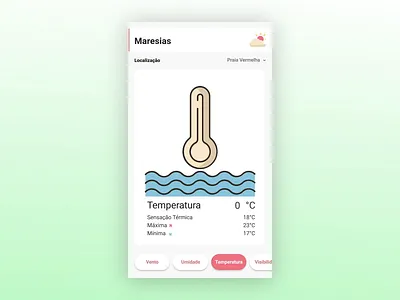 Weather Conditions App animation app brazil microinteraction temperature ui weather weather forecast wind
