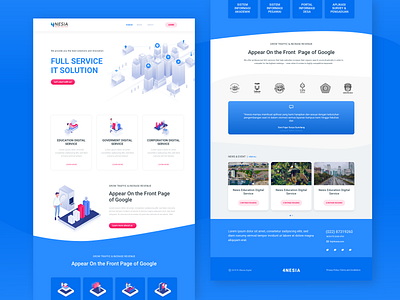 4Nesia Landing Page corporate branding corporate design landing page landing page design user experience user interface user interface design webdesign website