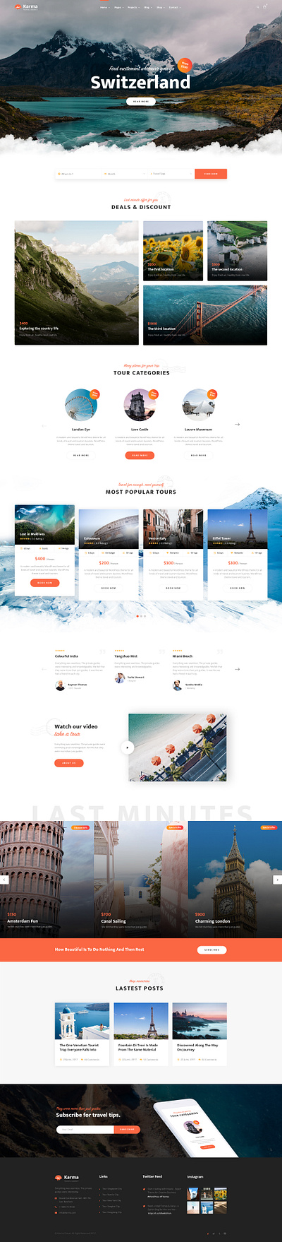 KARMA Travel agency blog business gallery professional travel agency traveling upqode webdesign wordpress wordpress design wordpress development wordpress theme world