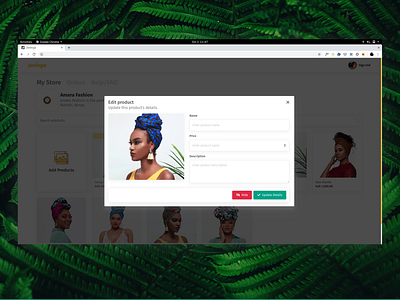 Jovinga - Edit Product Interaction ecommerce edit figma jovinga modal products website