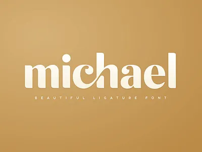 michael beautiful ligature font brand design brand identity branding branding concept fancy feminine logo inspiration logo logo design logodesign