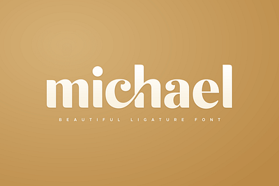 michael beautiful ligature font brand design brand identity branding branding concept fancy feminine logo inspiration logo logo design logodesign